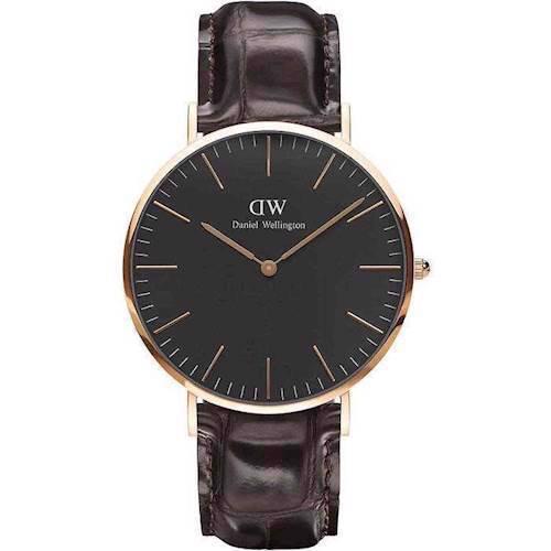 Image of Classic Black Your rosa forgyldt quartz Herre ur fra Daniel Wellington, DW00100128